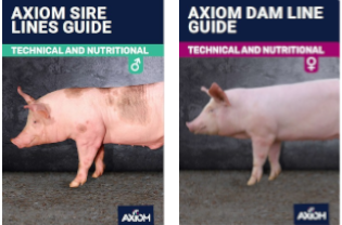 covers of technical and nutritional guides for female and male lines